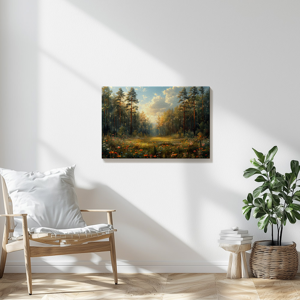 Forest Meadow in Golden Glow #2_60x90