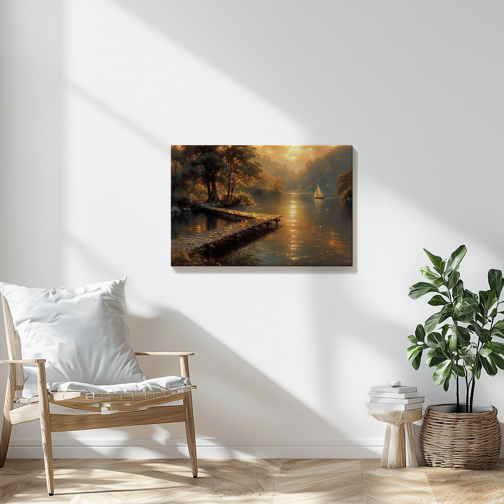 Golden Glow on the Water #2_60x90