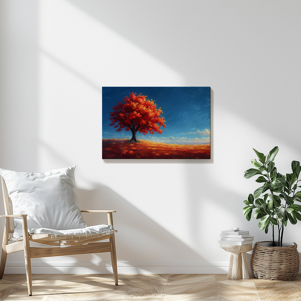 fiery-red-tree-2_60x90 Fiery Red Tree #2_60x90