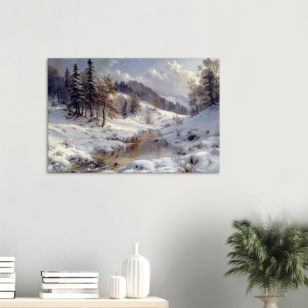 winters-whispering-stream-3_60x90 Winter's Whispering Stream #3_60x90