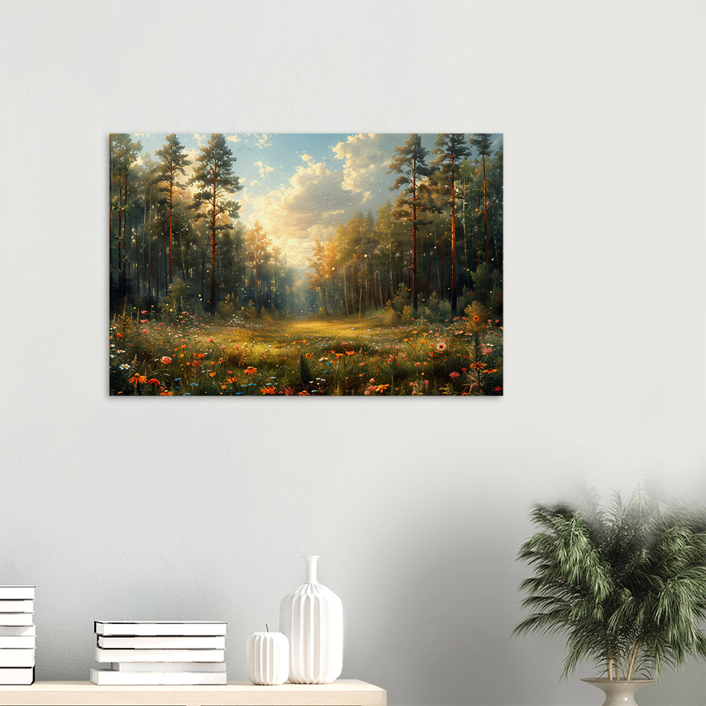 Forest Meadow in Golden Glow #3_60x90