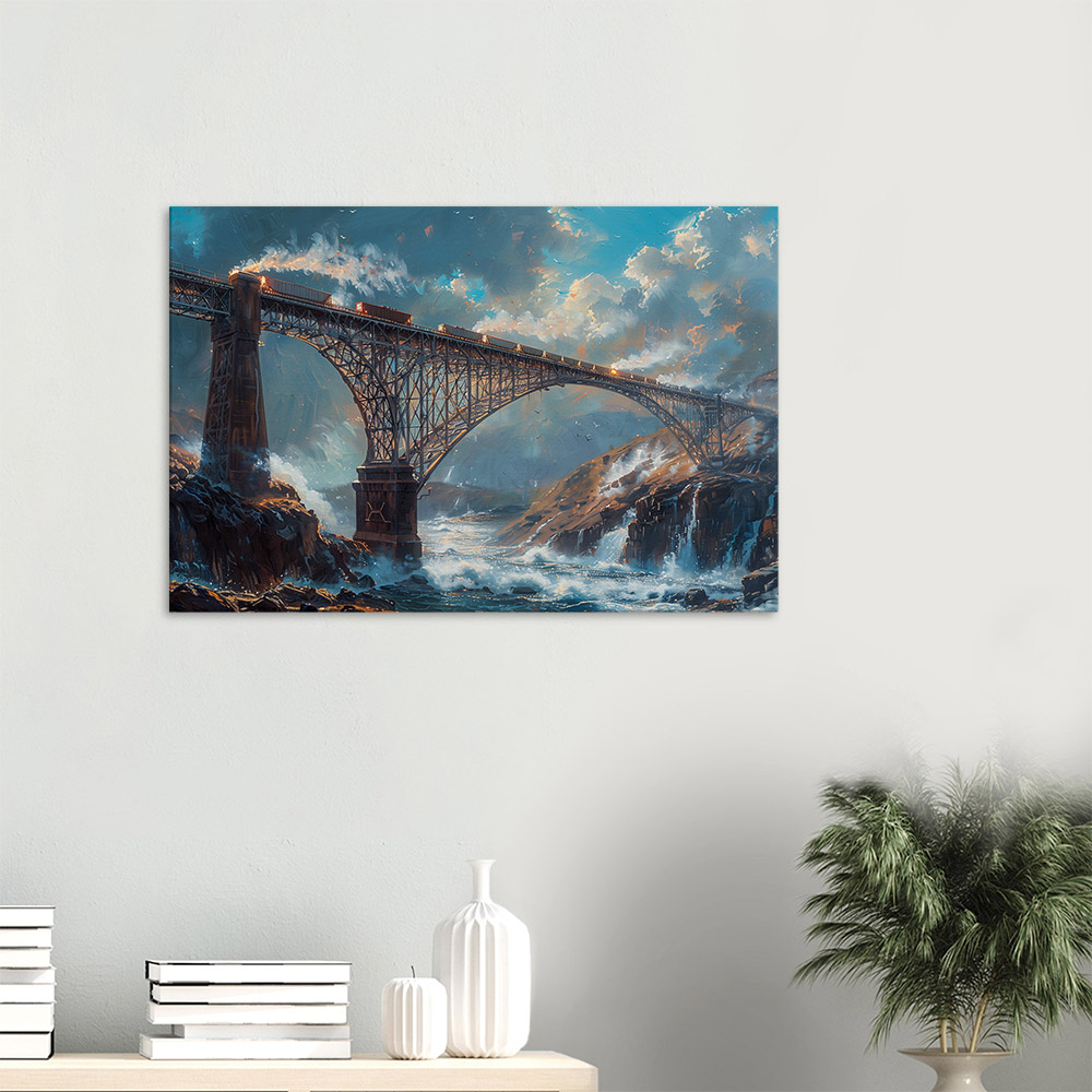 Steel Bridge Over the River #3_60x90