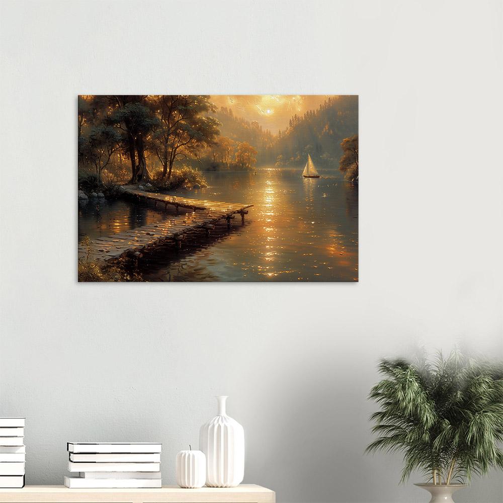 Golden Glow on the Water #3_60x90
