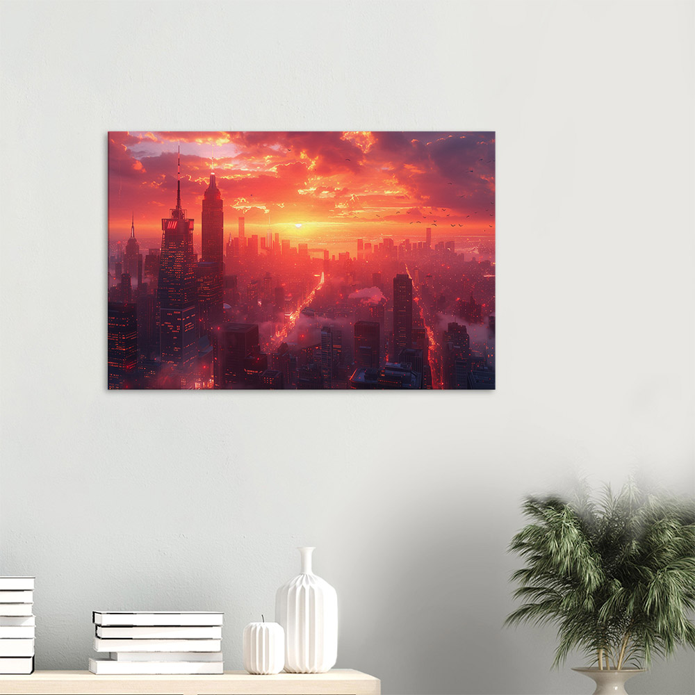 Summer Sunsets over the Skyscrapers #3_60x90