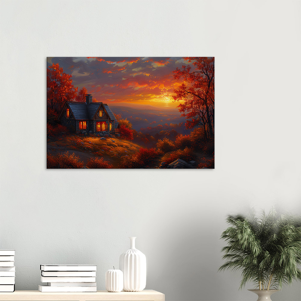 Cozy Cottage in Fall #3_60x90