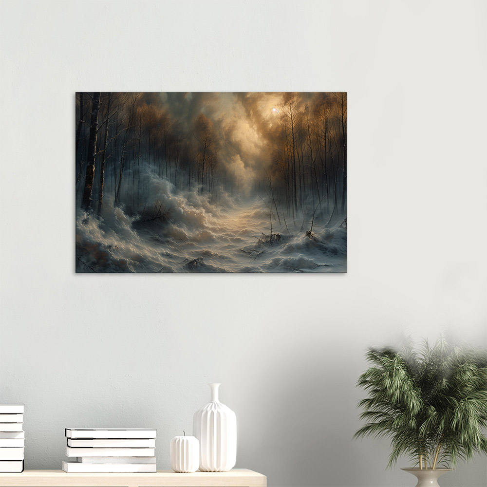 Fall Forest Morning Misty #3_60x90