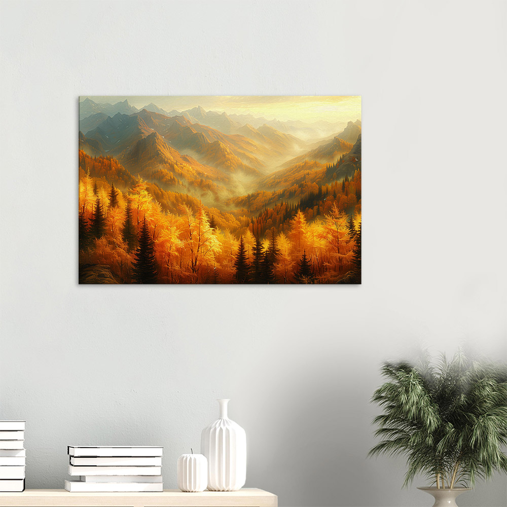 Golden Glow on Autumn Peaks #3_60x90