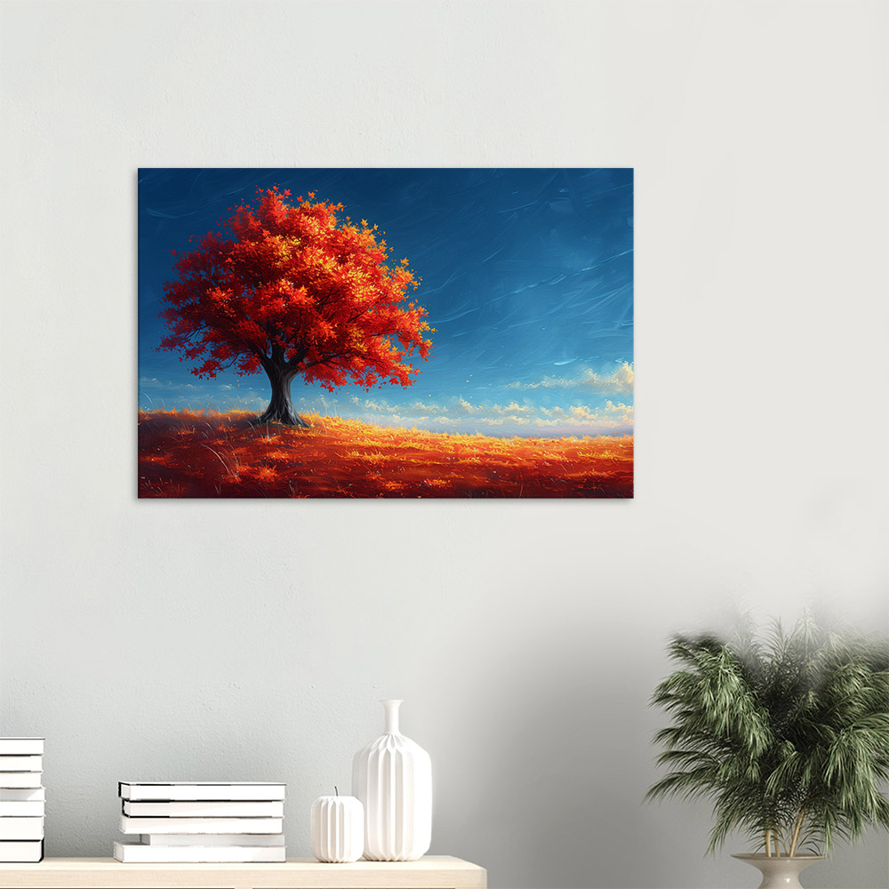 fiery-red-tree-3_60x90 Fiery Red Tree #3_60x90