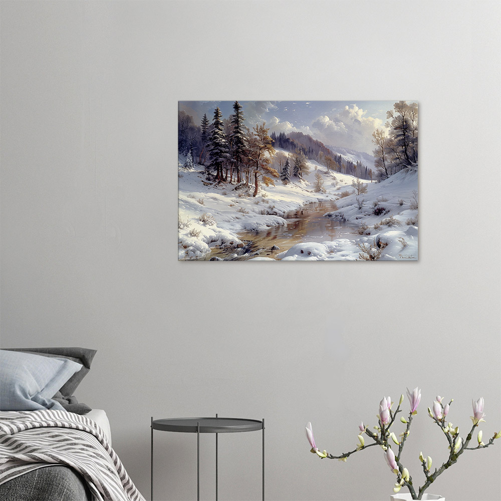 winters-whispering-stream-4_60x90 Winter's Whispering Stream #4_60x90
