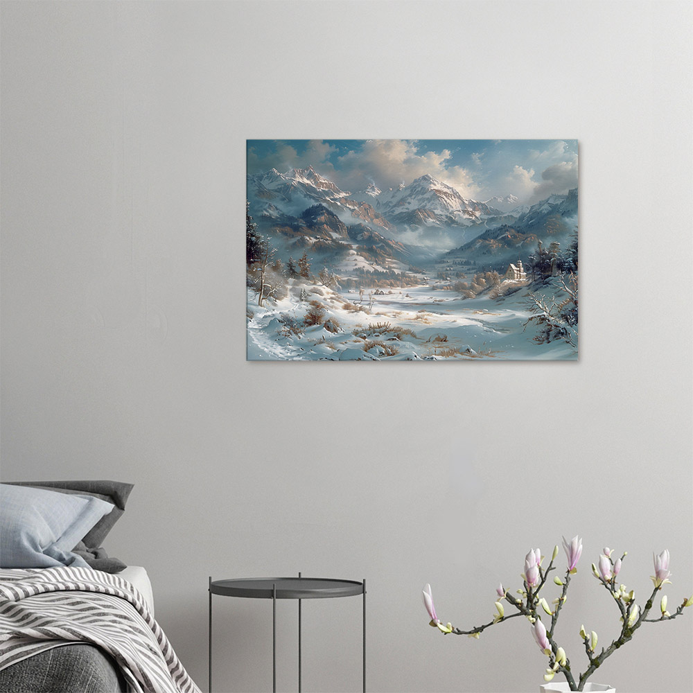 Mystic Mountains and Snowy Serenity #4_60x90
