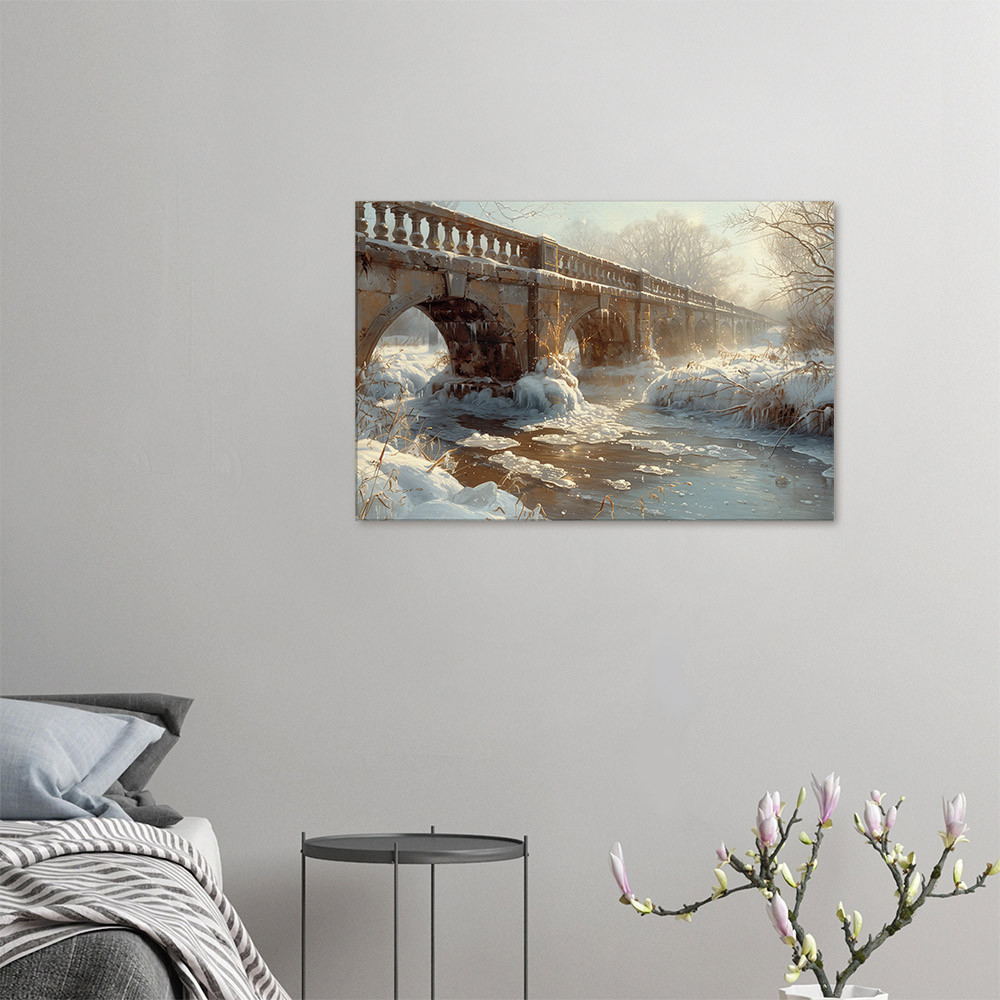 Bridge with Melted Snow #4_60x90