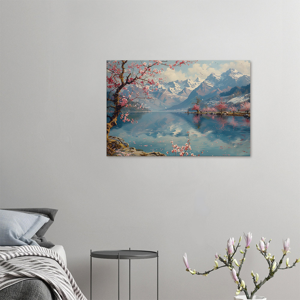 mountain-reflections-in-spring-4_60x90 Mountain Reflections in Spring #4_60x90