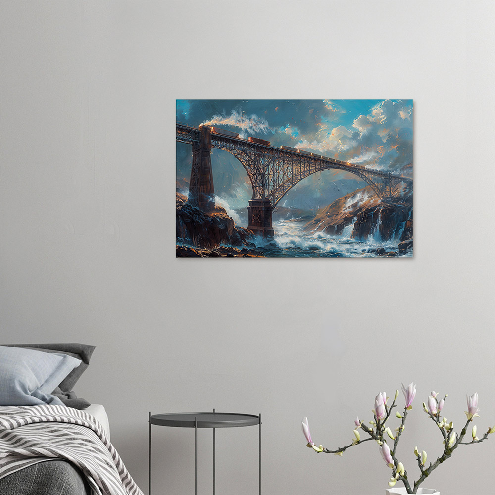 Steel Bridge Over the River #4_60x90