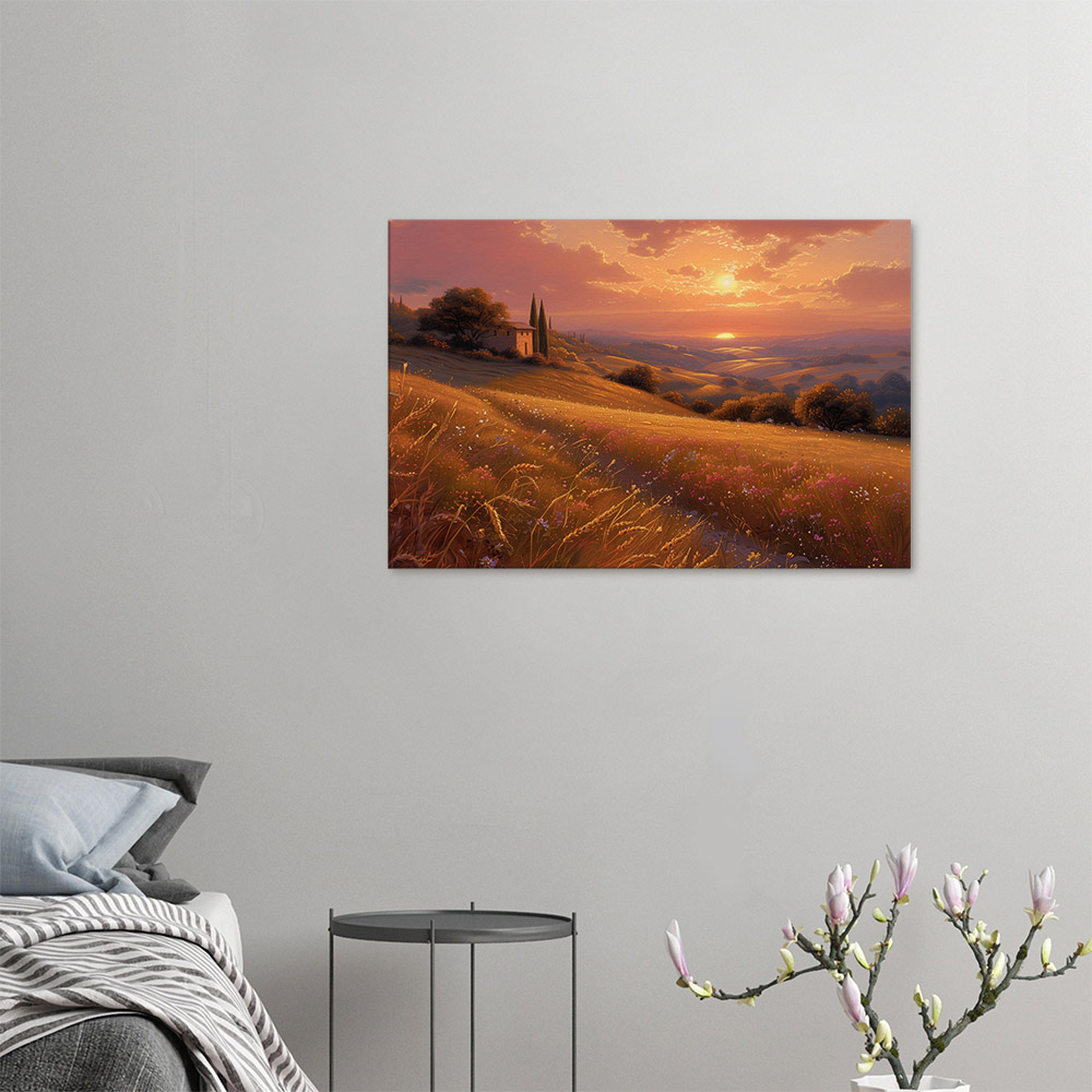 Golden Hills at Sunset #4_60x90