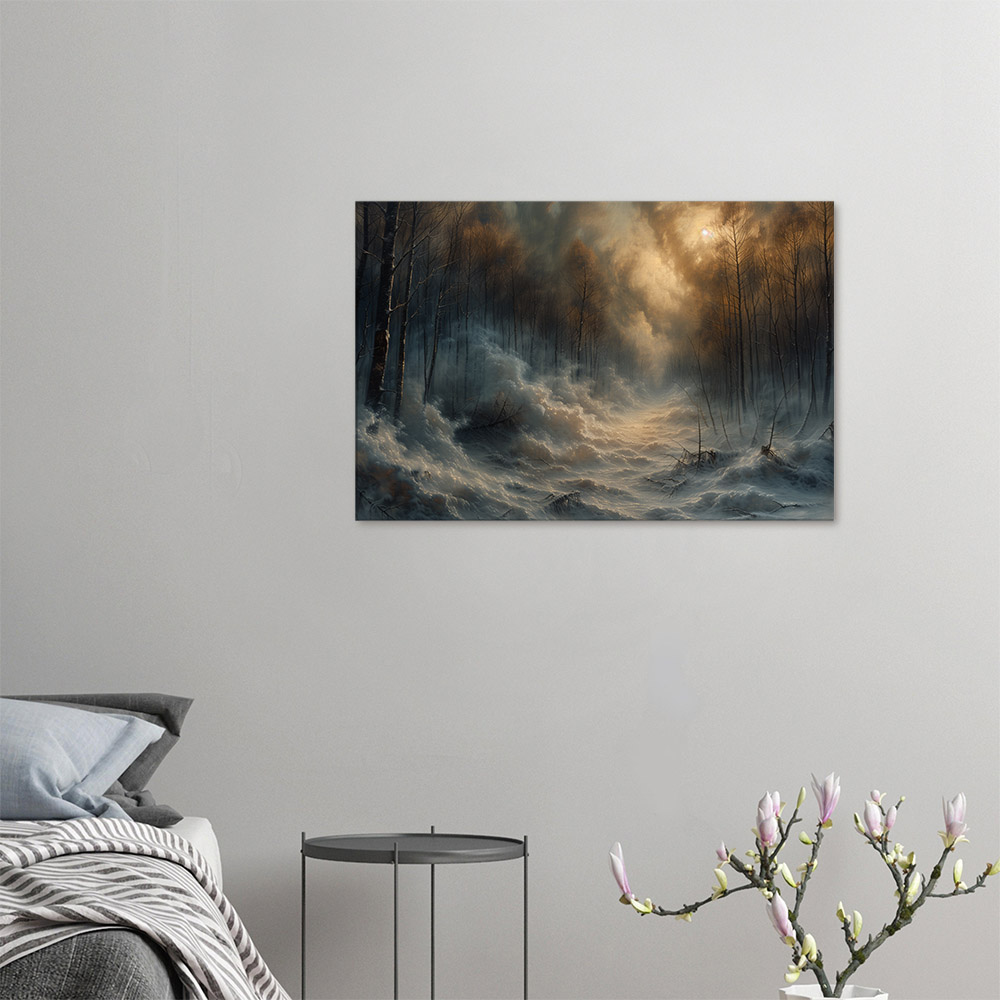 Fall Forest Morning Misty #4_60x90