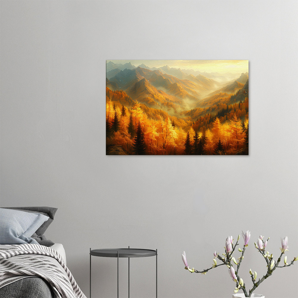 Golden Glow on Autumn Peaks #4_60x90