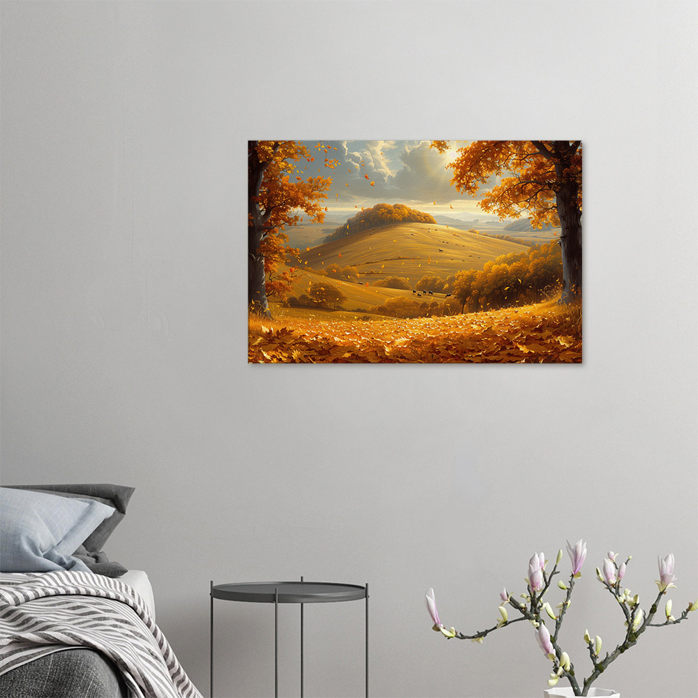 Golden Pastures in Autumn #4_60x90