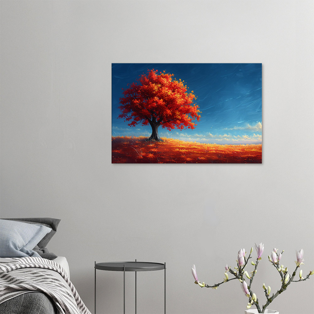 fiery-red-tree-4_60x90 Fiery Red Tree #4_60x90