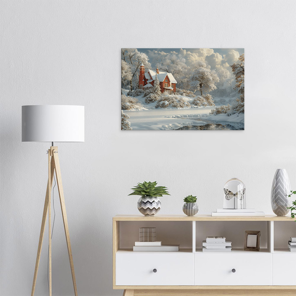 Brick House Under Snow #5_60x90