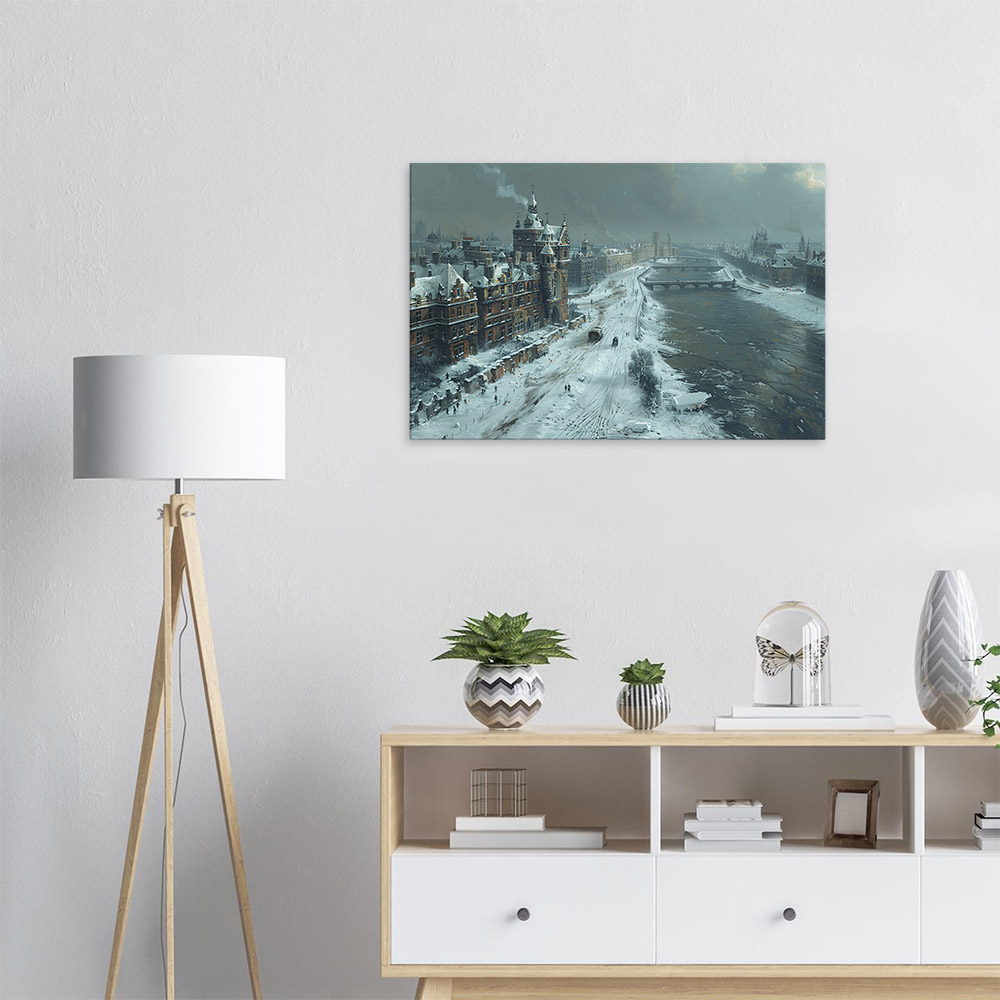 Winter's Embrace: A Historic City's Calm #5_60x90