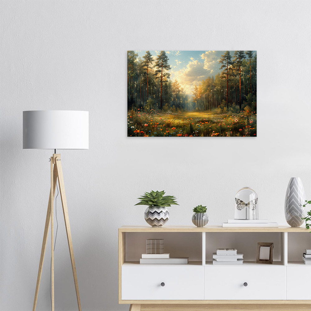 Forest Meadow in Golden Glow #5_60x90
