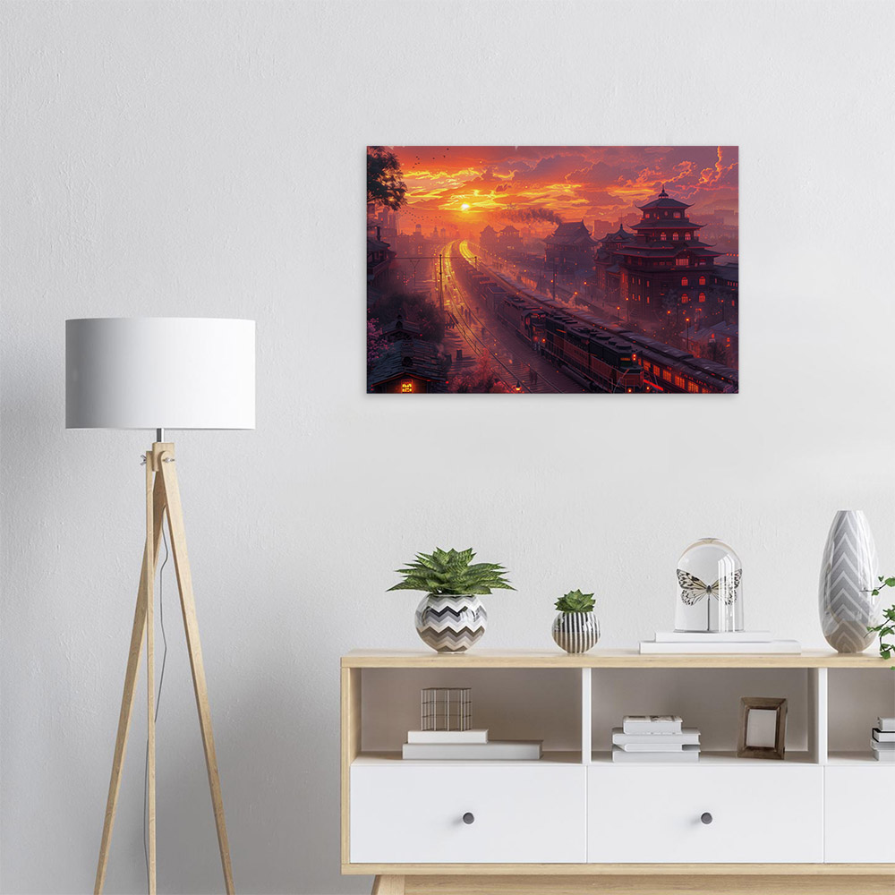 Sunset Over the Switchyard #5_60x90