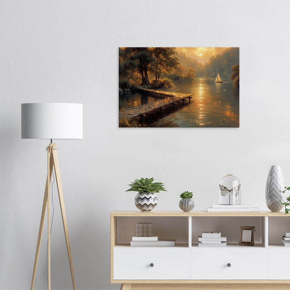 Golden Glow on the Water #5_60x90