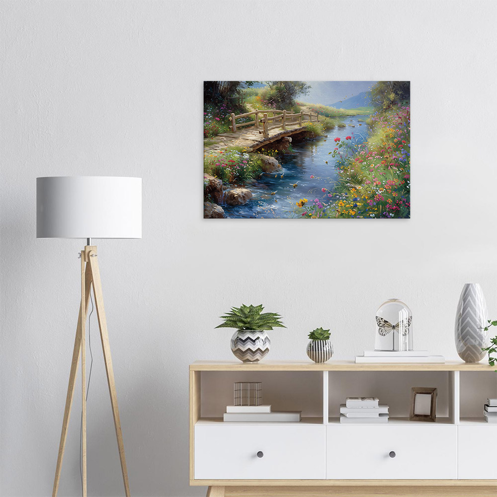 Blooming Wildflowers and Babbling Brook #5_60x90