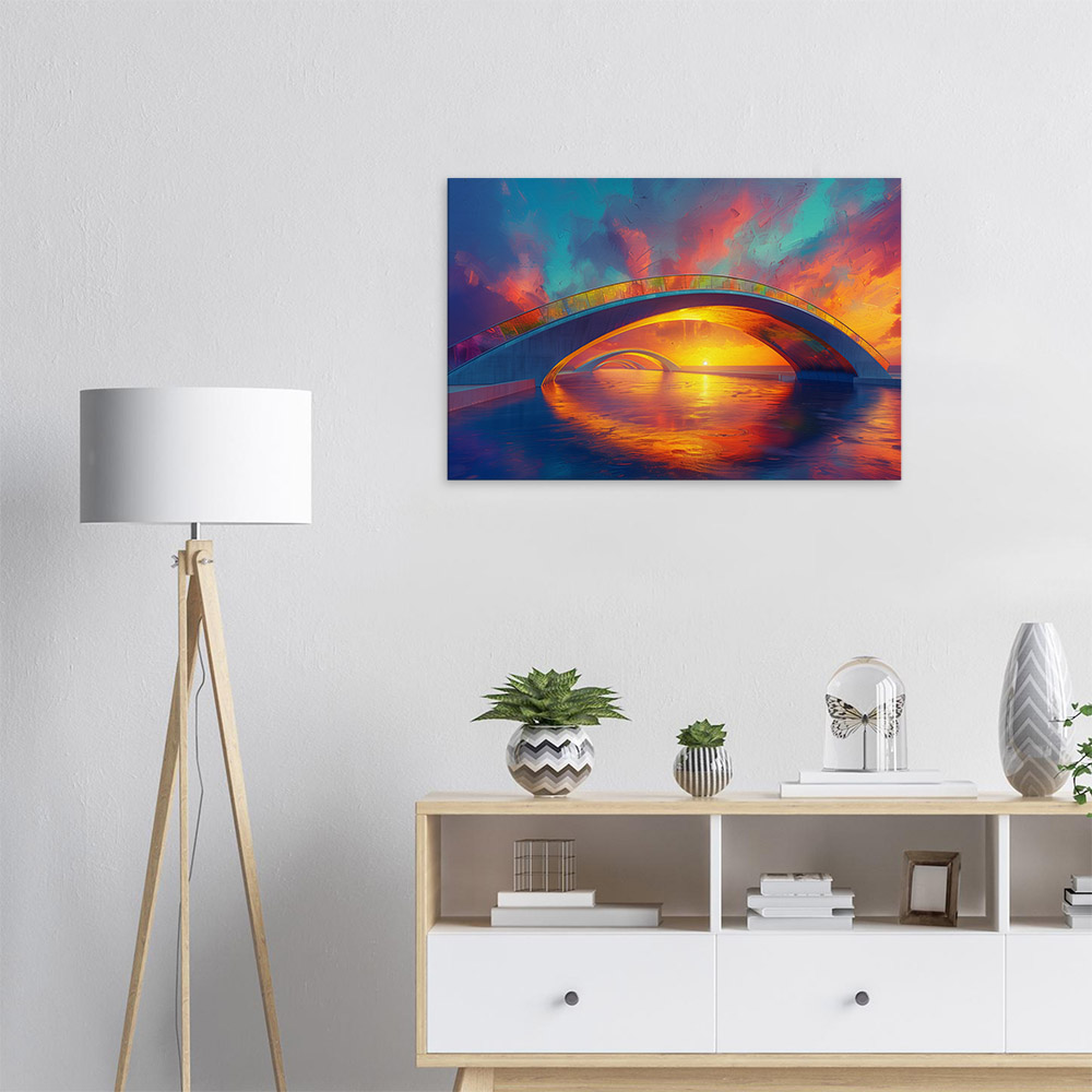 rainbow-colored-sunset-over-the-bridge-5_60x90 Rainbow-Colored Sunset Over the Bridge #5_60x90