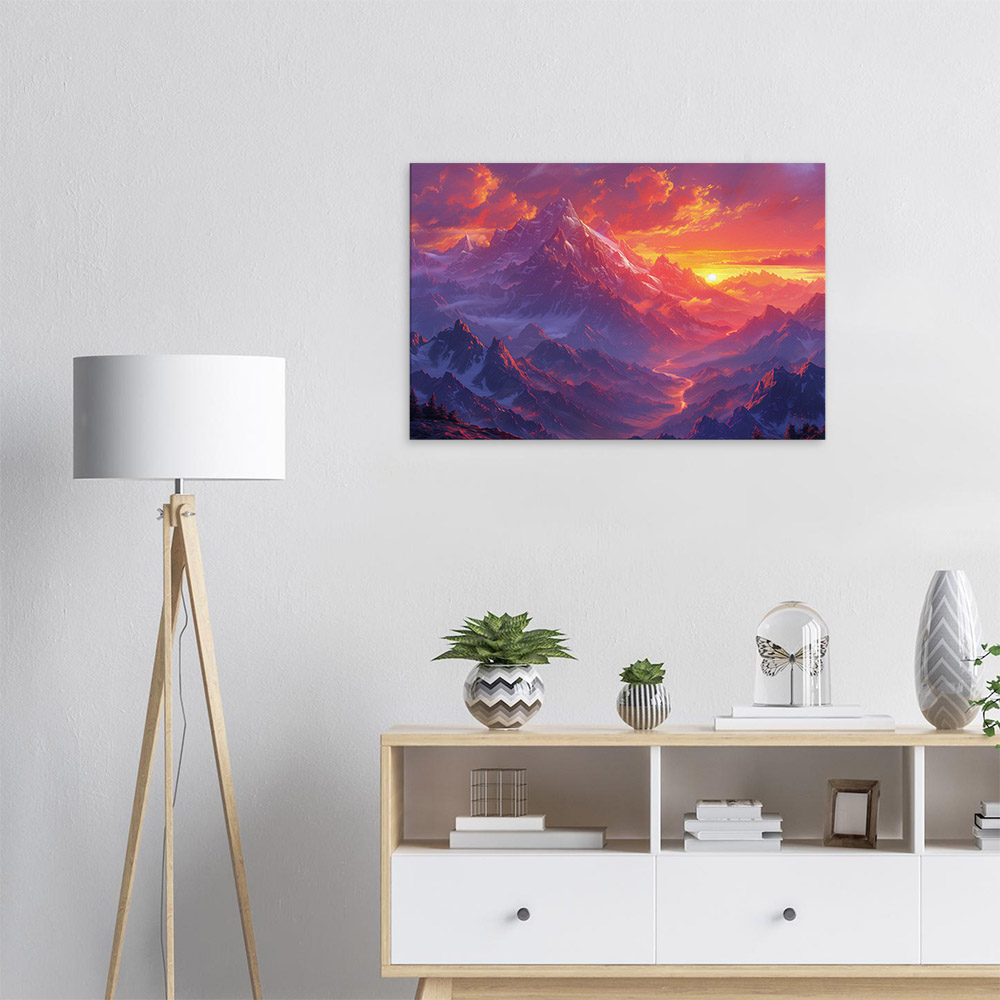 sunset-over-the-peaks-5_60x90 Sunset Over the Peaks #5_60x90