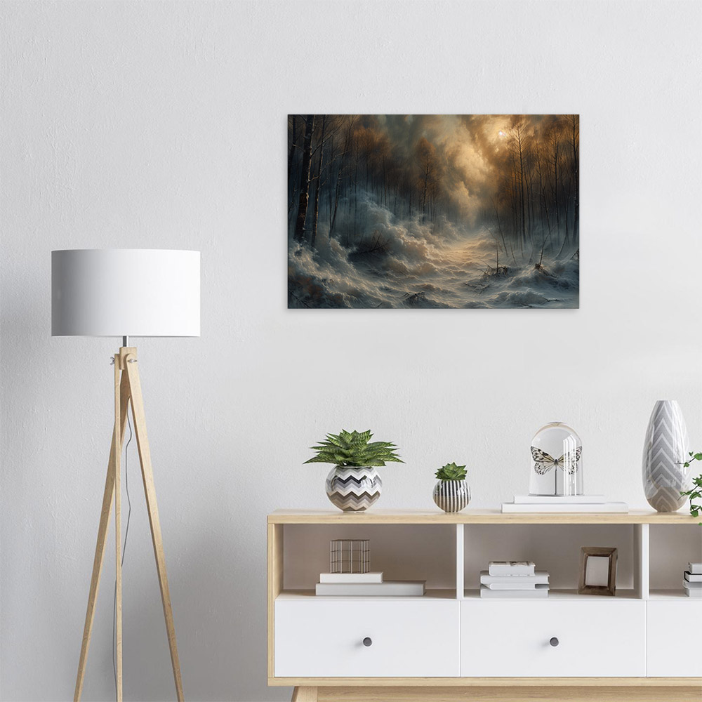 Fall Forest Morning Misty #5_60x90