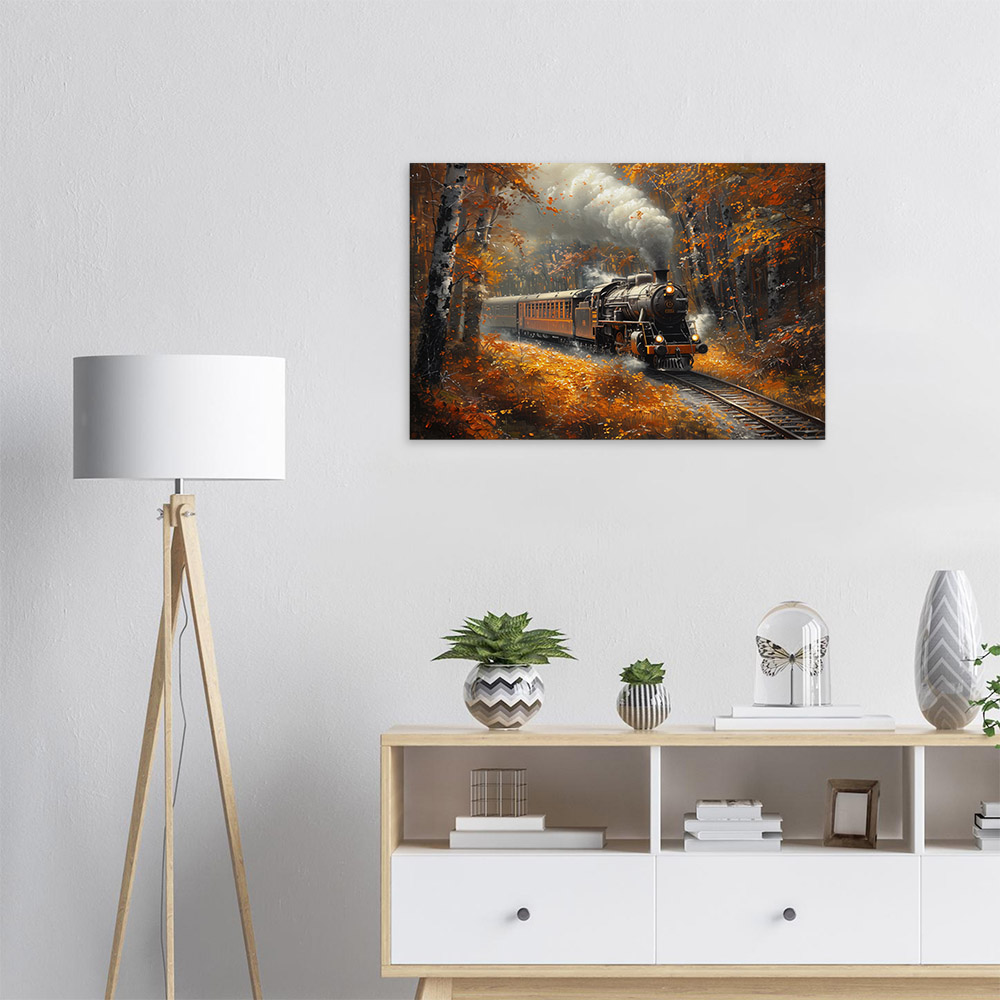 Steam Locomotive in Fall #5_60x90