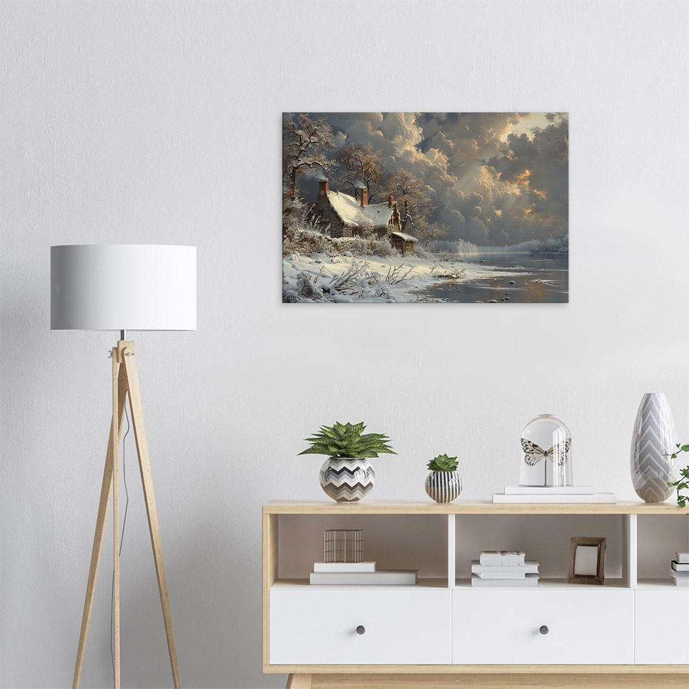 snowbound-cottage-by-the-lake-5_60x90 Snowbound Cottage by the Lake #5_60x90