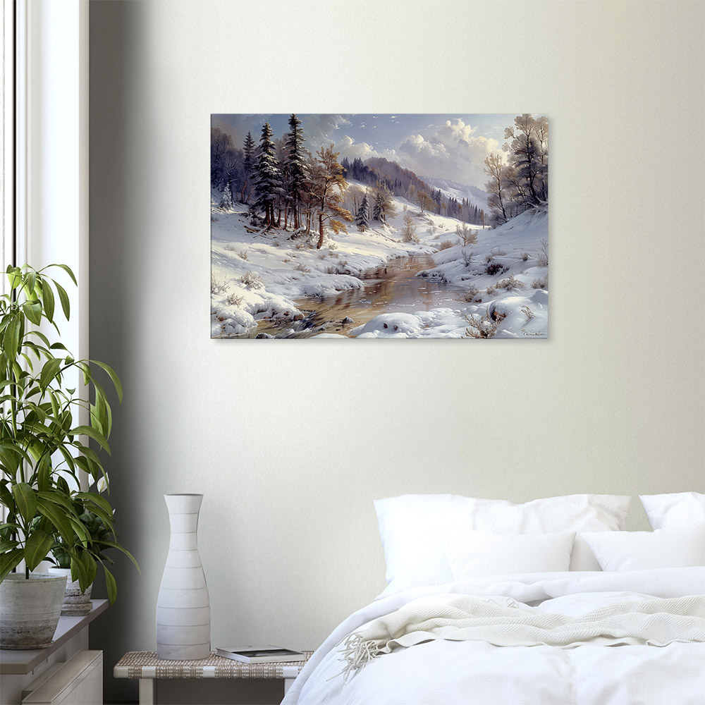 winters-whispering-stream-6_60x90 Winter's Whispering Stream #6_60x90