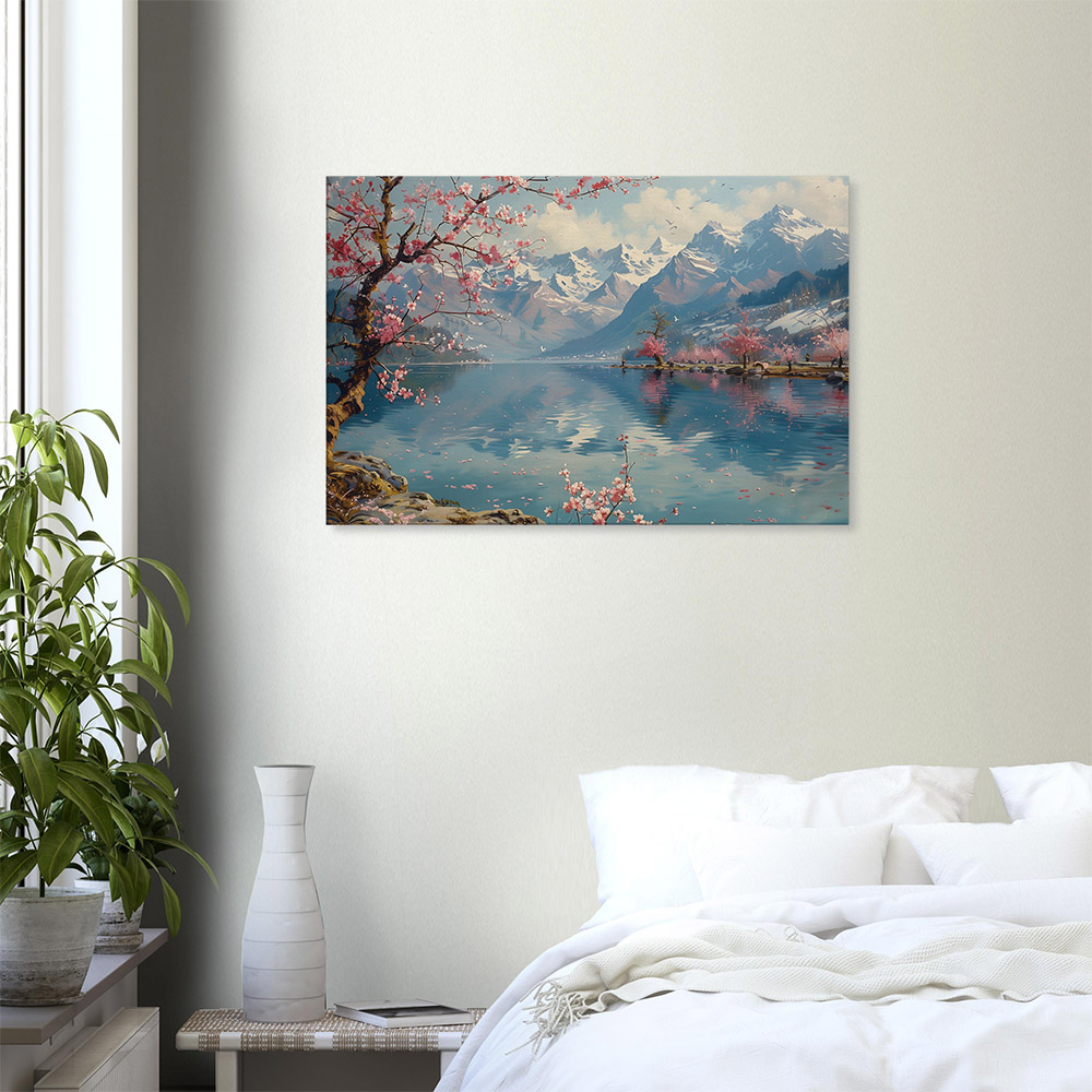 mountain-reflections-in-spring-6_60x90 Mountain Reflections in Spring #6_60x90