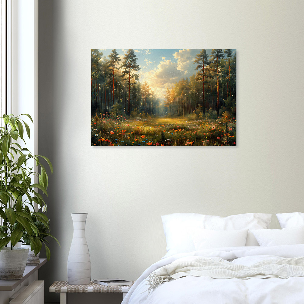Forest Meadow in Golden Glow #6_60x90