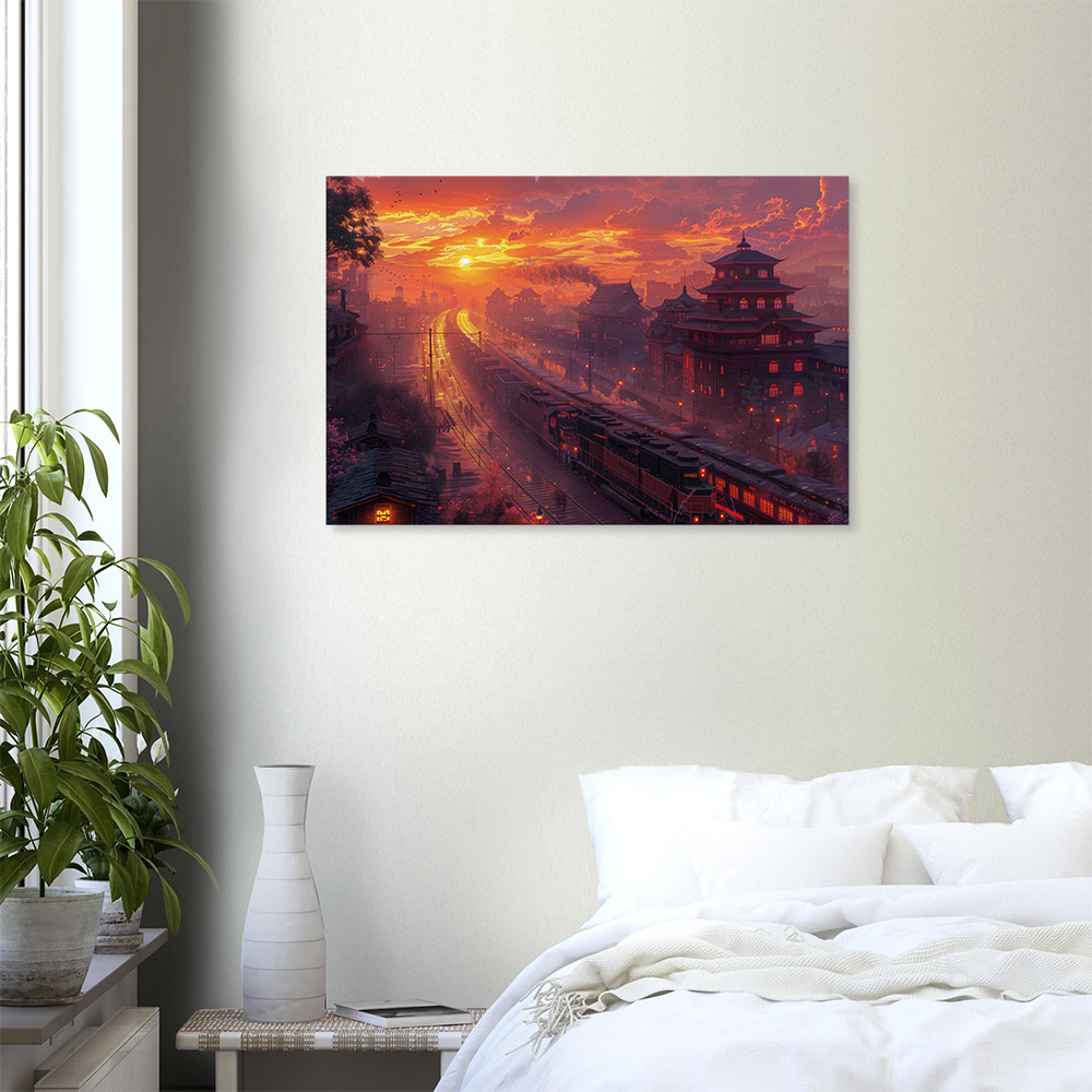 Sunset Over the Switchyard #6_60x90