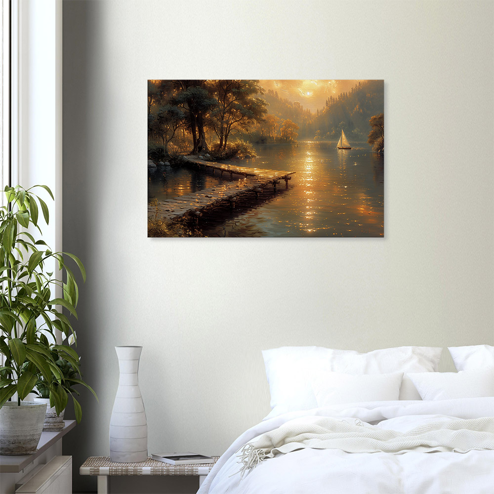 Golden Glow on the Water #6_60x90