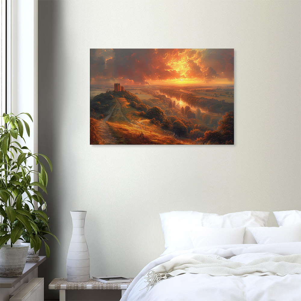 Castle at Golden Sunset #6_60x90