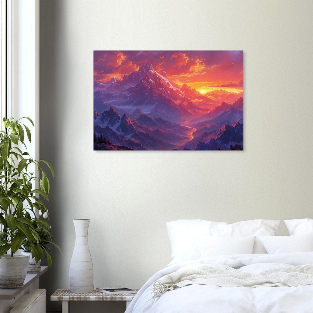 sunset-over-the-peaks-6_60x90 Sunset Over the Peaks #6_60x90