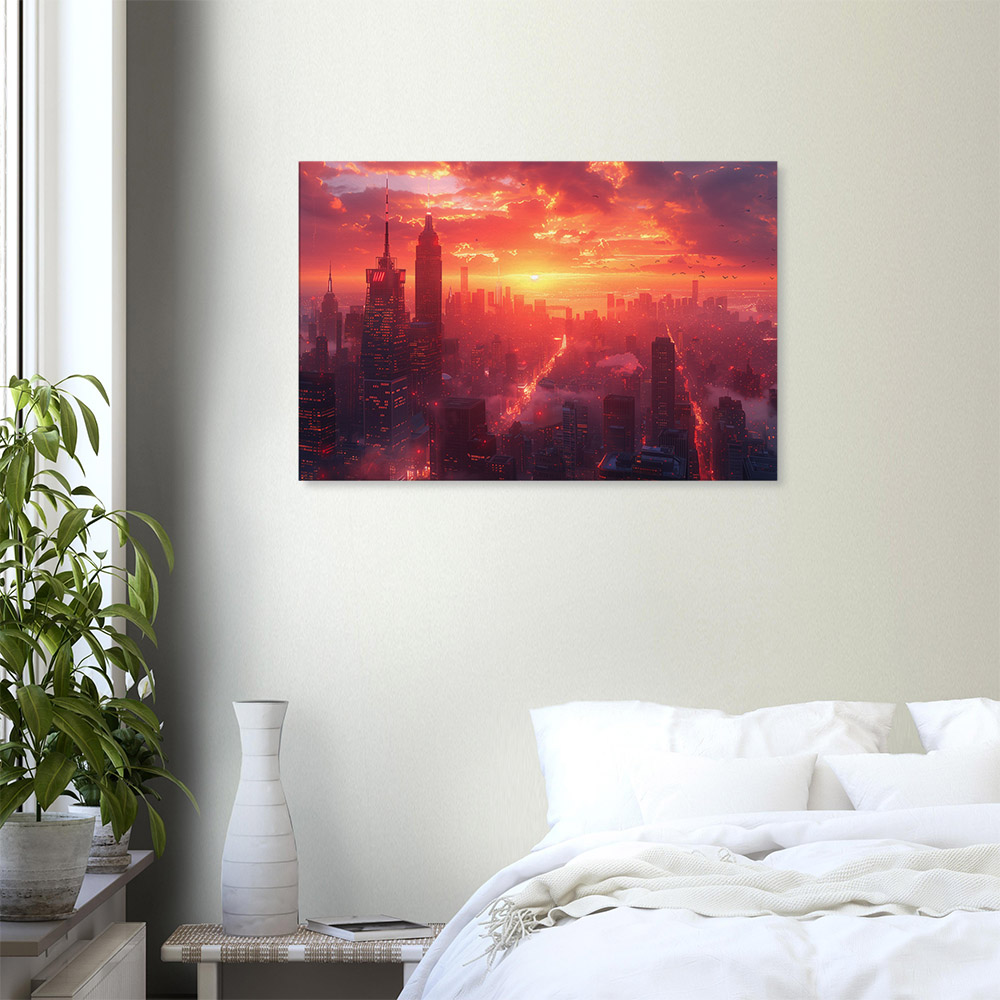 Summer Sunsets over the Skyscrapers #6_60x90