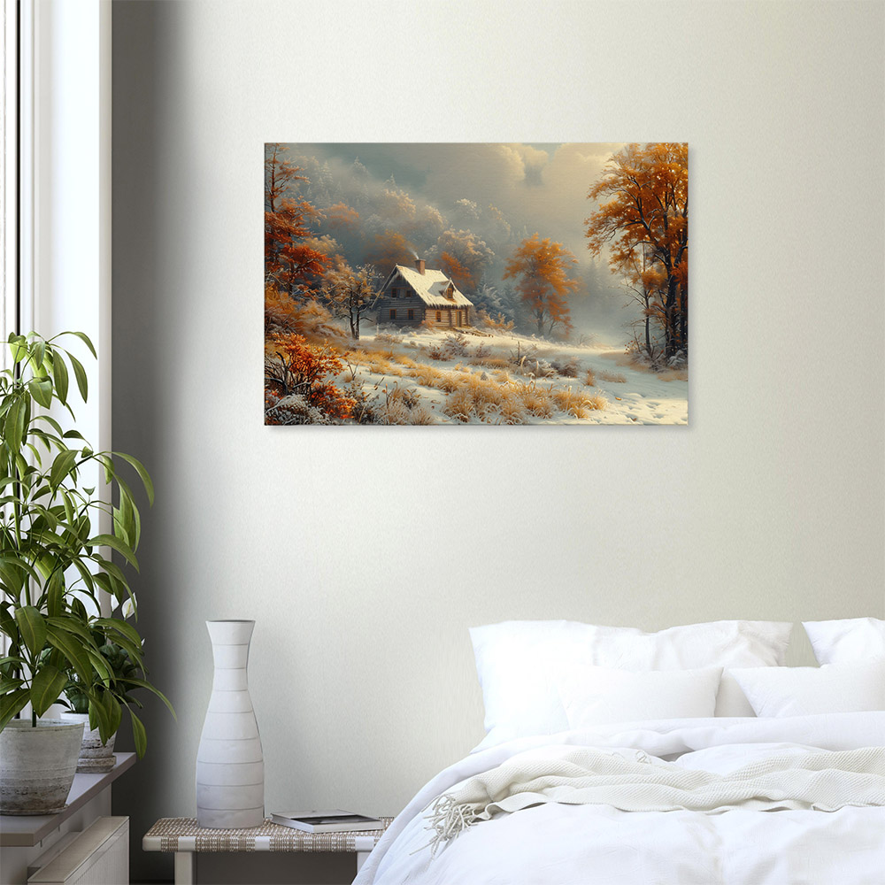 cozy-cabin-in-first-snow-6_60x90 Cozy Cabin in First Snow #6_60x90