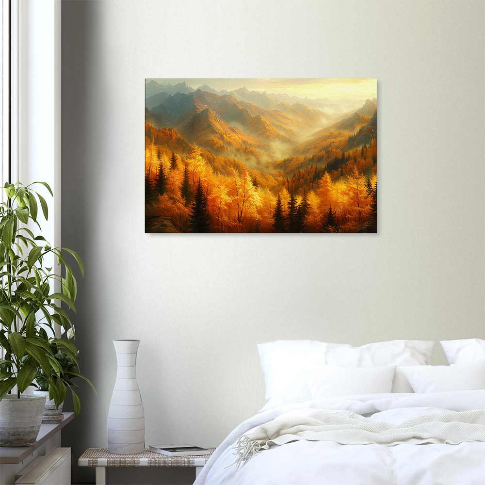 Golden Glow on Autumn Peaks #6_60x90