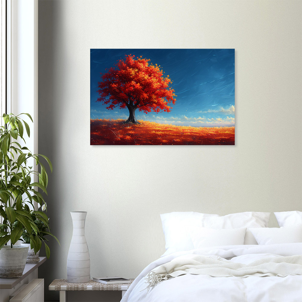 fiery-red-tree-6_60x90 Fiery Red Tree #6_60x90