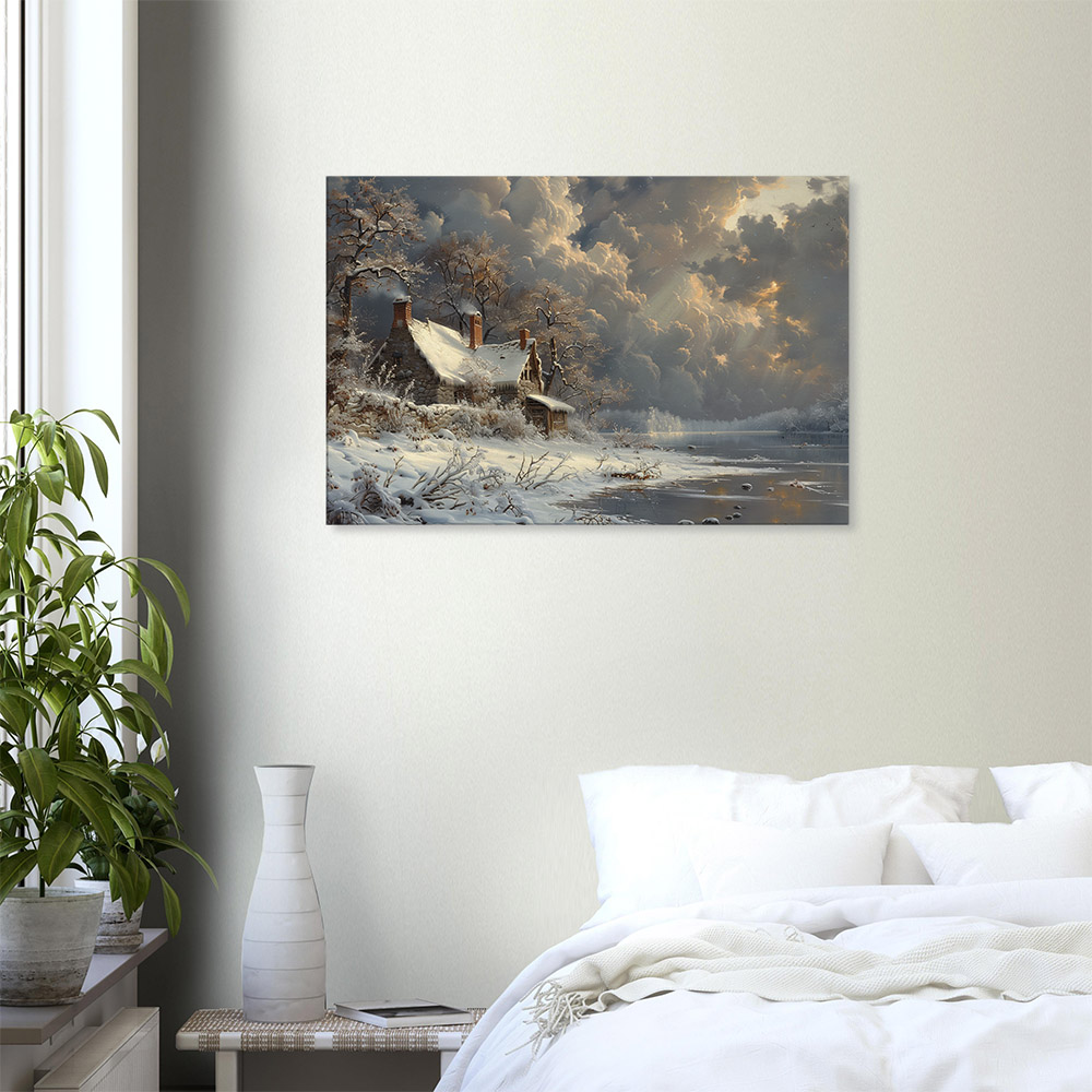 snowbound-cottage-by-the-lake-6_60x90 Snowbound Cottage by the Lake #6_60x90