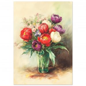 Flowers in a Vase - Poster
