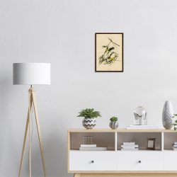 John James Audubon - Prothonotary Warbler - -framed-art-dark-wood-1