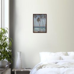 Under the palms - Walter Crane - -framed-art-dark-wood-0