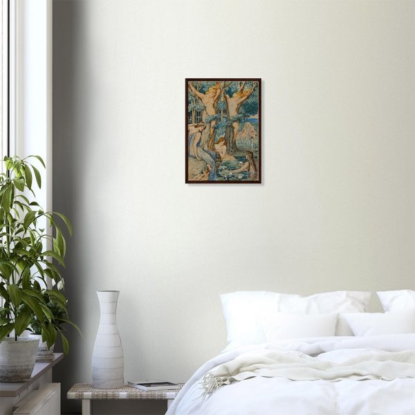 Walter Crane - Nyads and Dryads - -framed-art-dark-wood-0