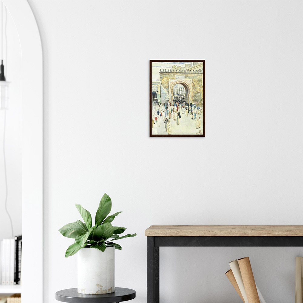 walter-crane-porte-de-france-tunis-framed-art-dark-wood-2 Walter Crane - Porte de France Tunis - -framed-art-dark-wood-2